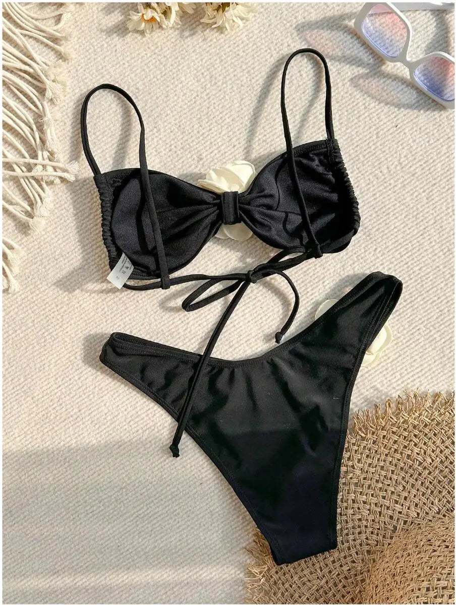 New Sexy Bikinis Swimsuits Women Swimwear Push Up Female Beach Swimming Wear Bathing Suits Brazilian Bikini Set Pool Bather 2025