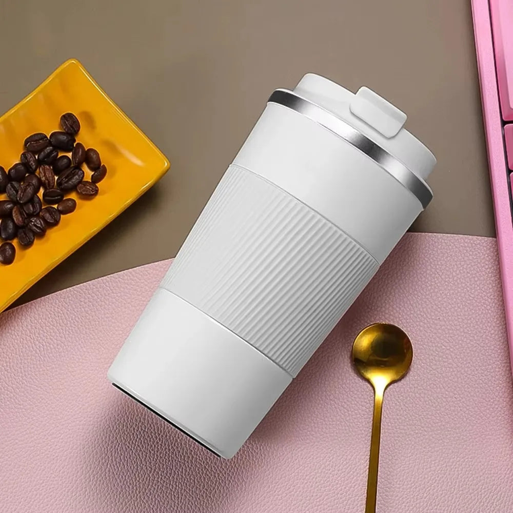 304 Stainless 500ml Steel Vacuum Insulated Water Bottle Anti Slip Coffee Mug Thermal Mug Portable Bottle Office Gift Set