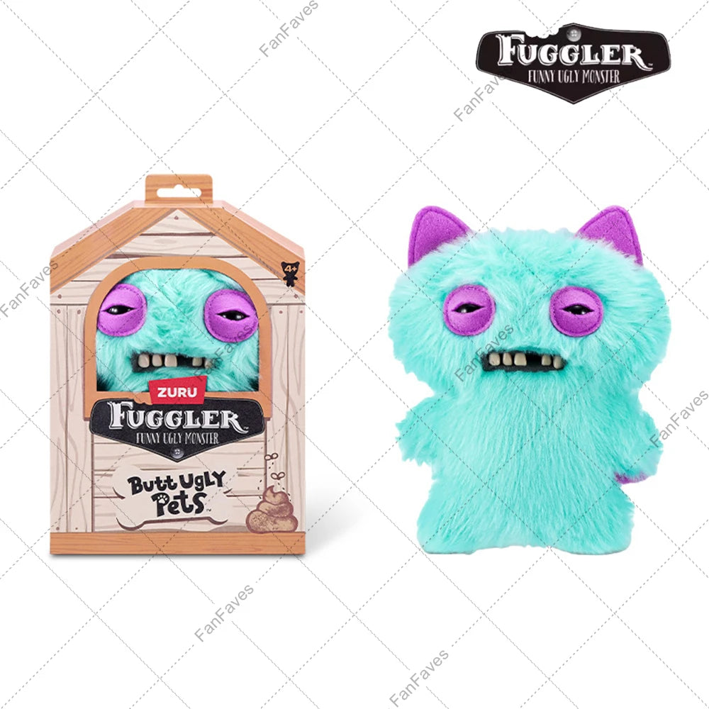Butt Pet Ugly Fuggler Monster Series Original Plushies Rabbit Puppy Cat Dog Doll Reindeer Gingerbread Man Toy for Christmas Gift