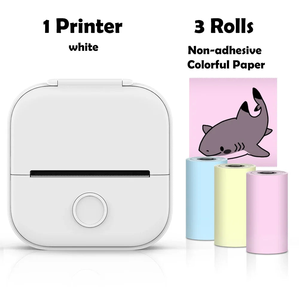 Phomemo T02 Portable Mini Wireless Thermal Pocket Printer Self-adhesive Stickers Use for DIY,Journal Sticker impresora portátil
