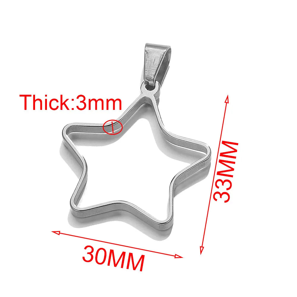 5pcs Stainless Steel Heart Square Silicone Mold Charm Frame Bezel Pendant Base Diy UV Resin Cameo Blanks Earrings Jewelry Making