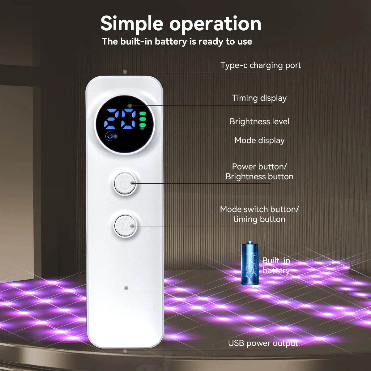 Hello Face Rechargeable Red Light Therapy Mask for Face & Neck  Infrared LED Mask Skincare Device for Glowing Skin