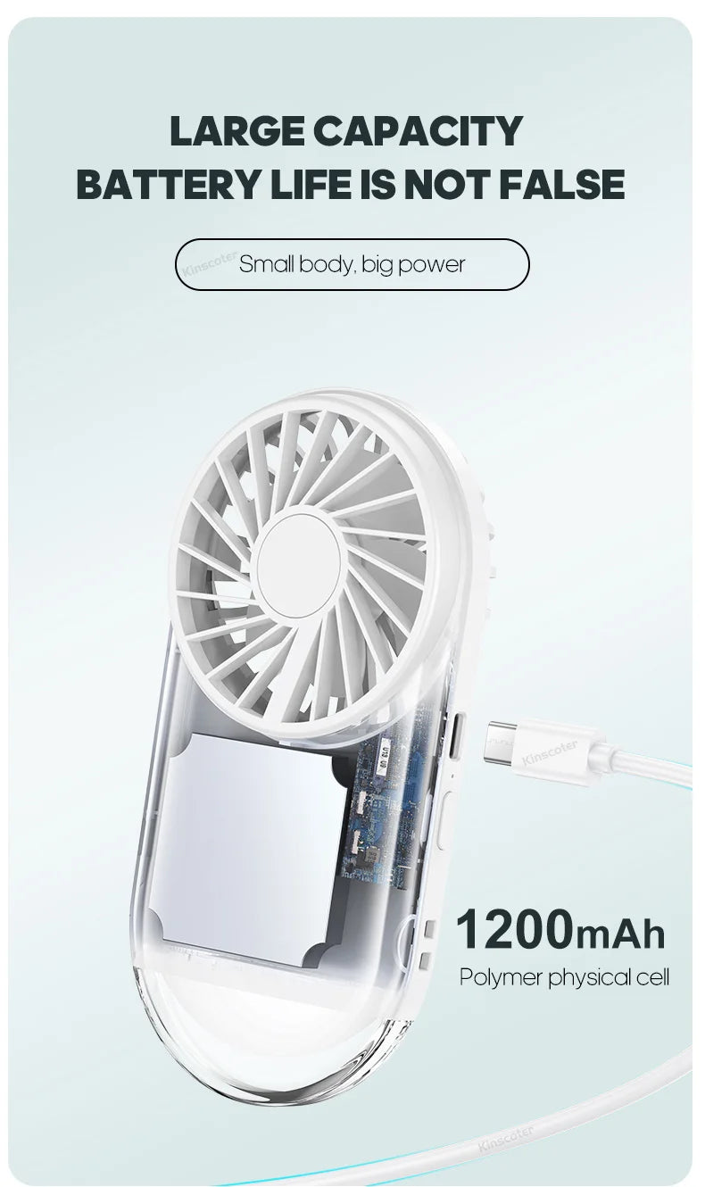 Pockets Mini Portable Fans Handheld USB Rechargeable Hand Fan Mini Desktop Air Cooler Outdoor Fan Cooling Travel Ventilation