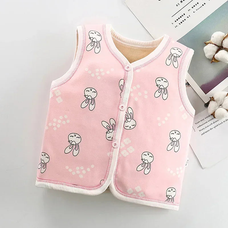 Unisex 6M-6Y Fall Vests Baby Girl Winter Clothes Kids Waistcoats Cardigan Children's Clothing Toddler Vest Boy Jacket Corduroy