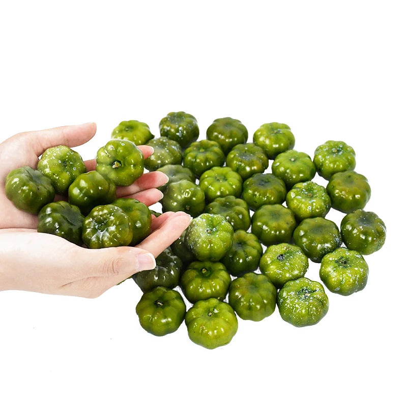 25/50pcs Mini Artificial Pumpkin Simulation Vegetable Halloween Decoration Home Halloween Party DIY Fake Pumpkin Decor Props 7z