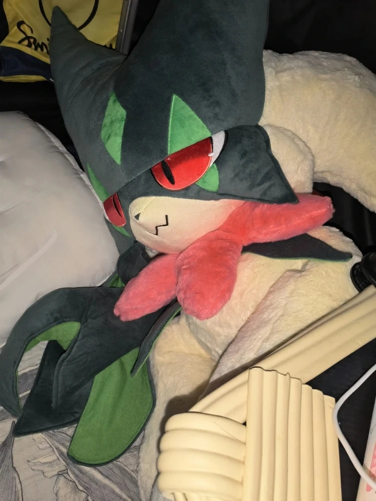 170cm Pokemon Crystal Velvet Version Meowscarada Plush Doll Throw Pillow Room Ded Decor Anime Peripheral Birthday Christmas Gift