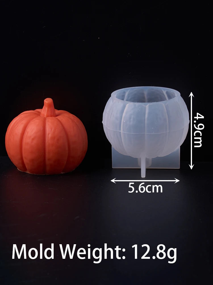 Halloween Ornaments Candle Silicone Mold DIY Handmade Pumpkin Aromath Soap Plaster Resin Craft Casting Molds Home Deco Art Gifts