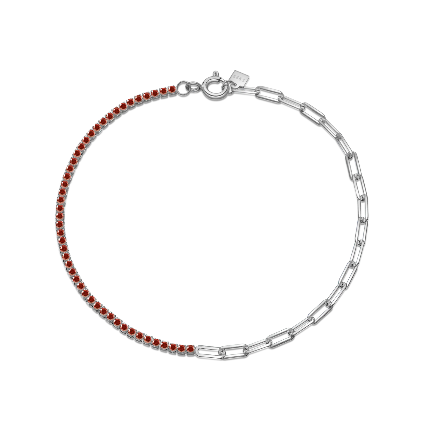 VEWANT 925 Sterling Silver Rainbow Colorful Zircon CZ Chain Bracelet Women Fine Jewelry Rock Punk Wedding Anniversary Gift