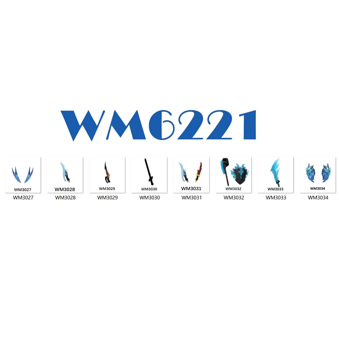 Anime Building Blocks Set WM6183 Educational Toys for Kids, Christmas Gift Bricks Collection Cool Model for Boys WM6220 WM6221