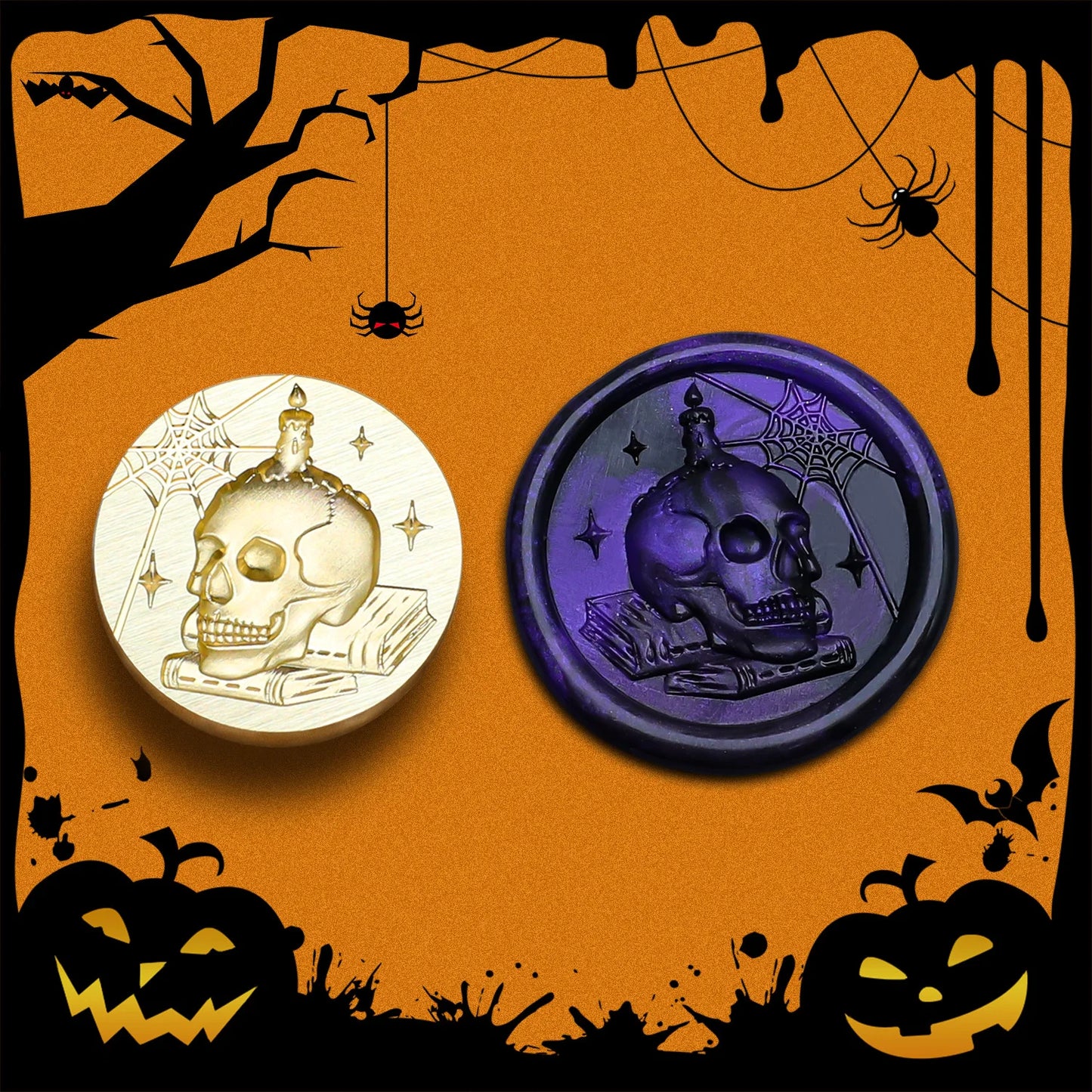 Wax Seal Stamp Halloween A Copper Head For Christmas Gift DIY Scrapbooking & Stamping Cards Envelopes Card Making Supplies