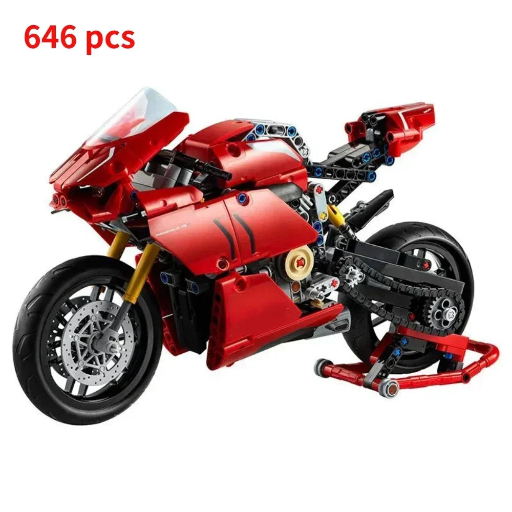 Panigale V4 R Motorbike Building Blocks Kit Superbike Model Toy for Boys Adults Christmas Gift Home Decoration