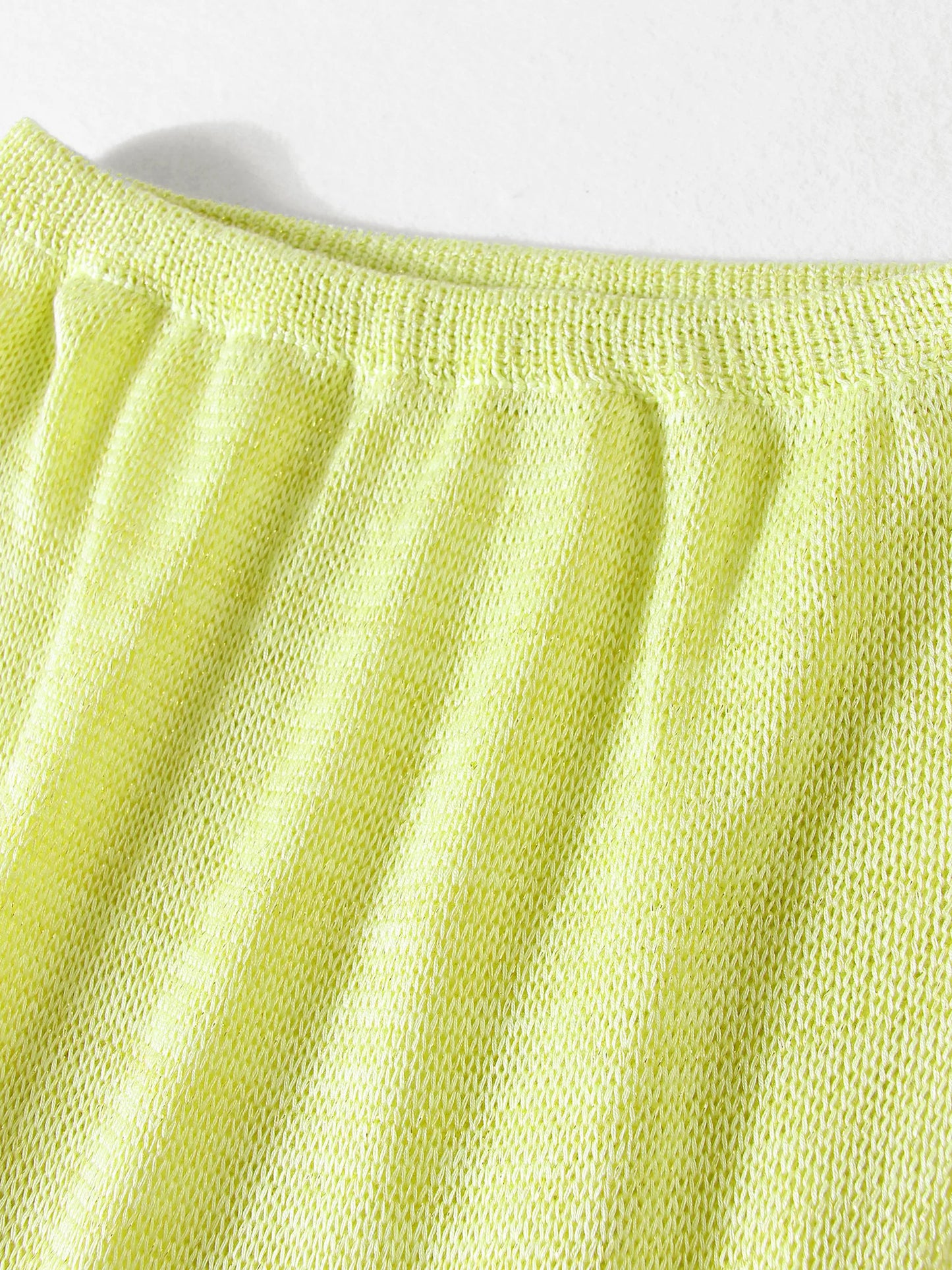 Sexy Transparent Sleeveless Shiny Camisole Tank Top Long Dress Two Piece Set 2025 Fashion Elastic Waist Wrap Hip Knitted Set K68