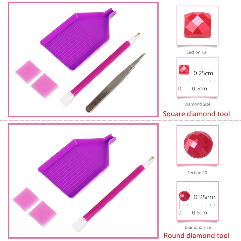 Huacan 5d Diamond Painting Portrait Santa Claus Full Square Round Diamond Mosaic Cartoon Handmade Christmas Gift Home Decor