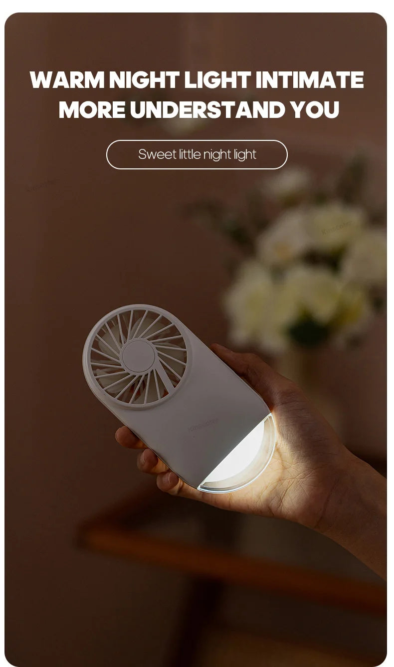 Pockets Mini Portable Fans Handheld USB Rechargeable Hand Fan Mini Desktop Air Cooler Outdoor Fan Cooling Travel Ventilation