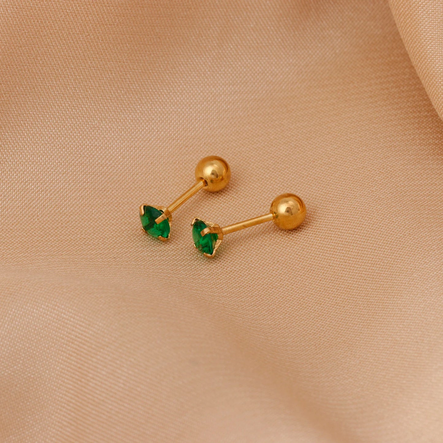 Fashion Green Color Zircon Small Hoop Earrings Women Geometry Butterfly Piercing Earring Wedding Korean Jewelry New Arrival 2023