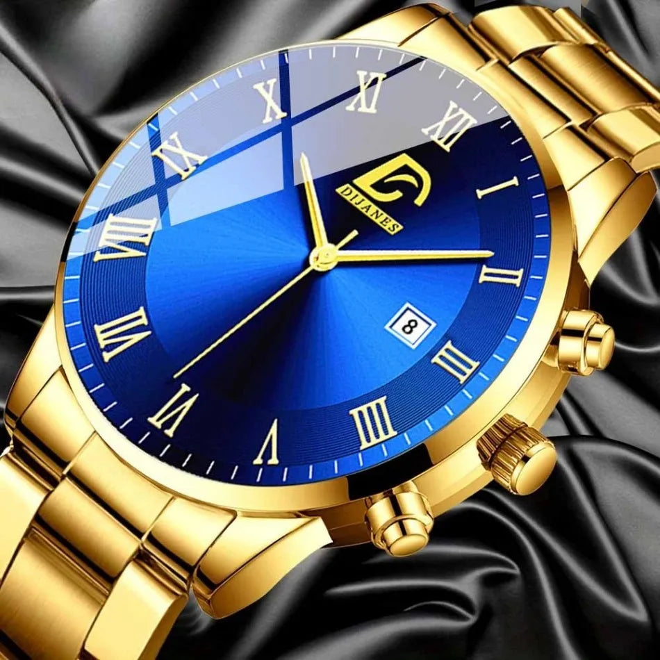 5 Pcs/set of Casual Fashion Quartz Watch Set, Two Watches, Three Pieces of Wear Jewelry, Wear Comfortable, Fashion Accessories