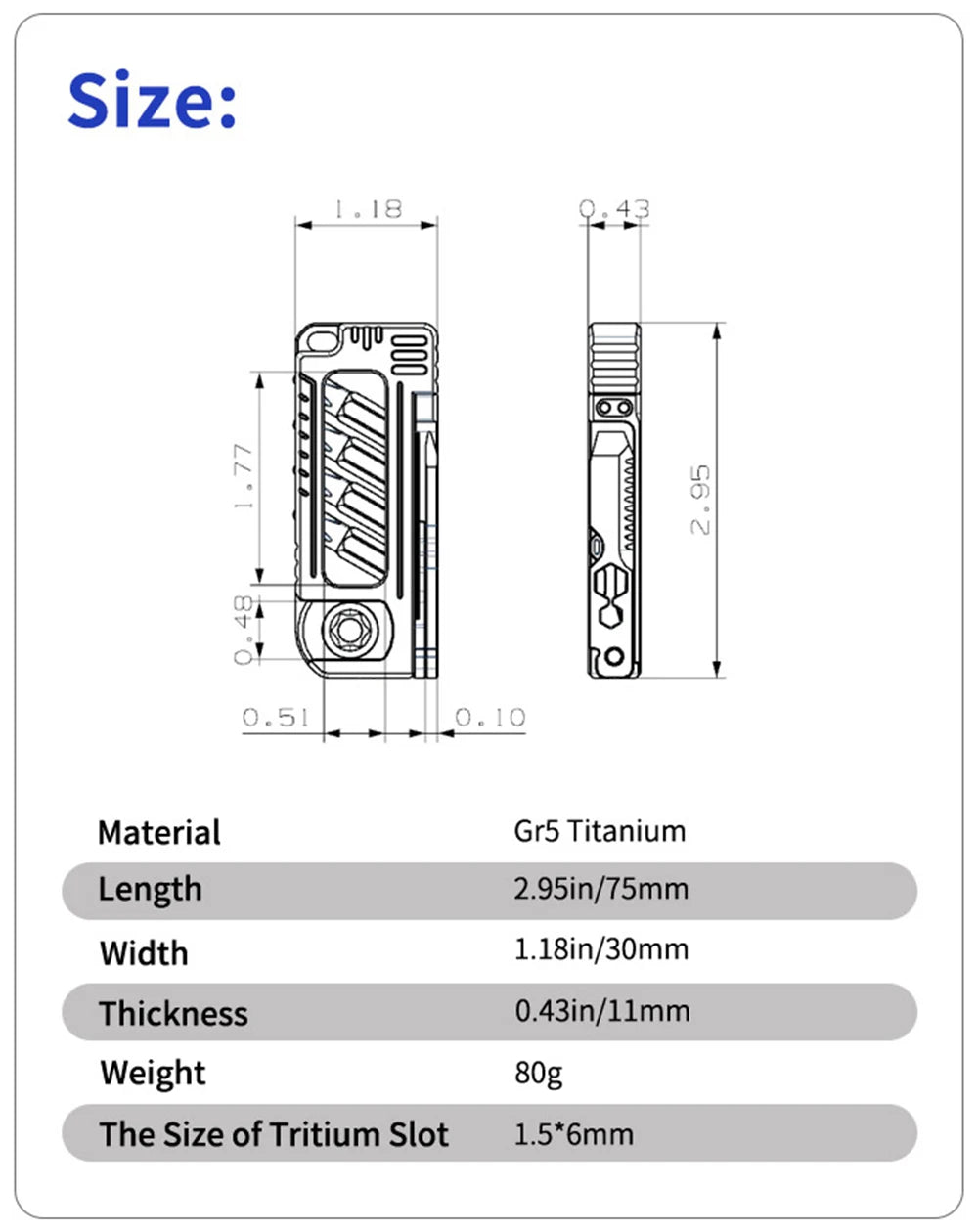 EDC Titanium Alloy Mini Adjustable Spanner Wrench Handle Multi-tool profession Portable Rrepair Tools For Outdoor Tools