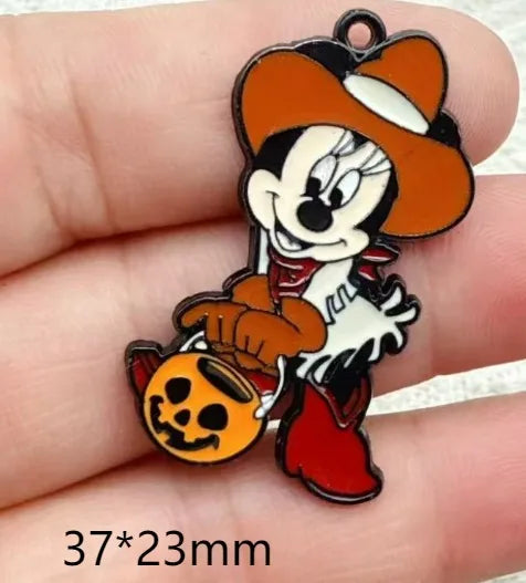 Lot 10 Pcs mickey Halloween  Pendants Charms Jewelry Making  Earrings Pendants Necklaces Bracelets DIY Accessories gift