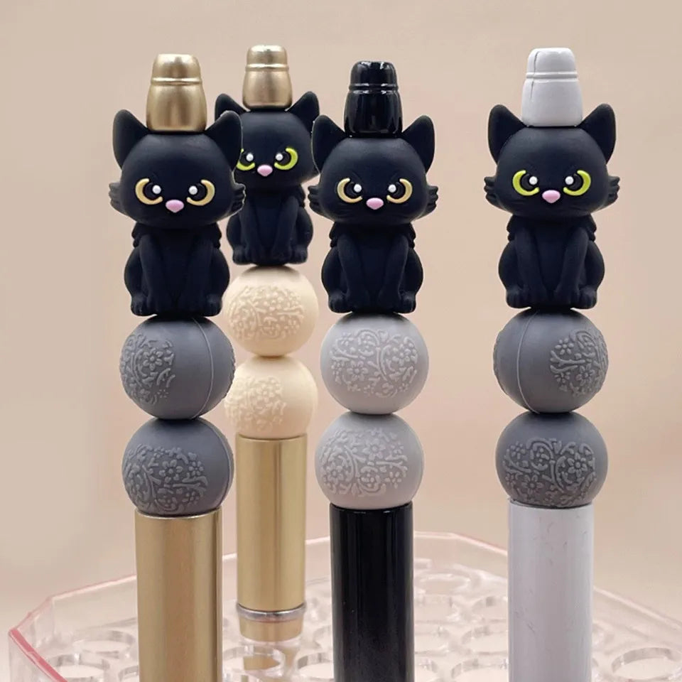 20pcs Halloween 3D Silicone Beads Stereo Ghost Shape For Jewelry Making DIY Pen KeyChain Necklace Accessories Silicone Beads