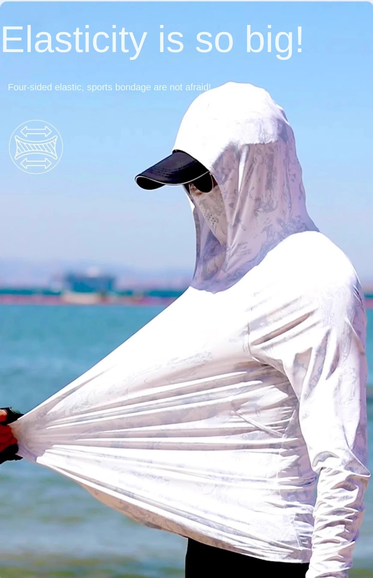 Camouflage Fishing Shirts Sun Protection Clothing Ultra-thin Ice Silk Summer Outdoor Lure UV Protection Breathable Men Shirt