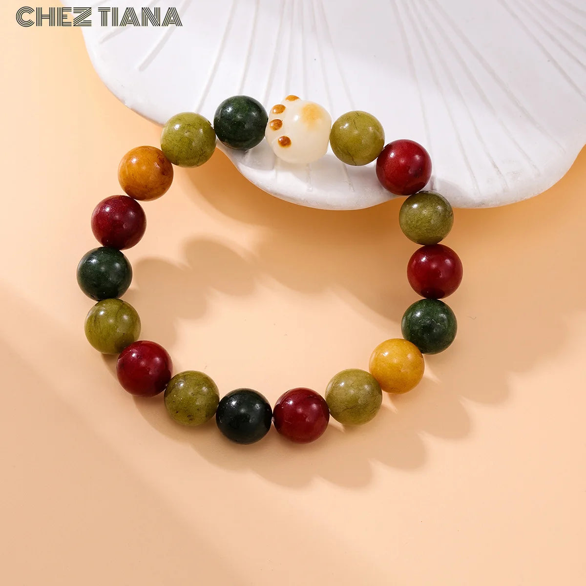 Natural Tourmaline and Crystal Bracelet Natural Crystal Gifts Men and Women Bracelet Original Designed Jewelry Lucky Beads