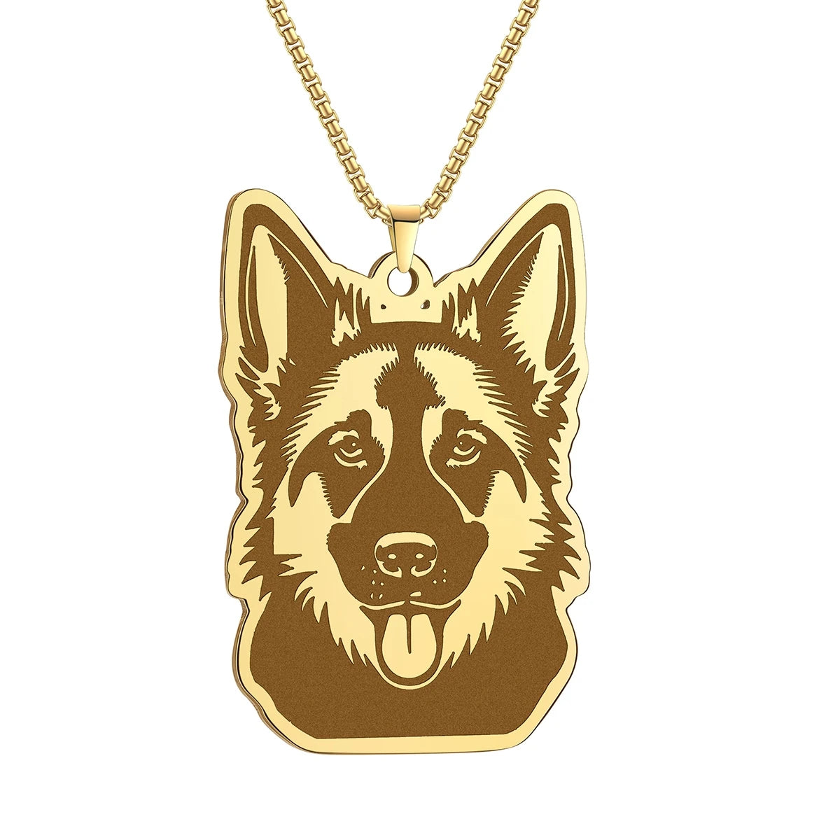 Kinitial Cute Dog Puppy Pendant Necklace For Women Men Stainless Steel Charm Necklace Wholesale Christmas Gift Jewelry
