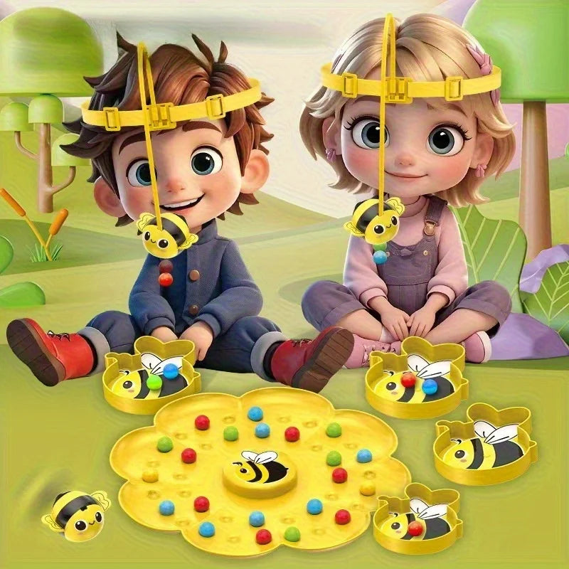 Little Bumblebee Multifunctional Board Game Puzzle Fishing Toys Interactive Educational Toys For Kids Christmas Gift Family Game