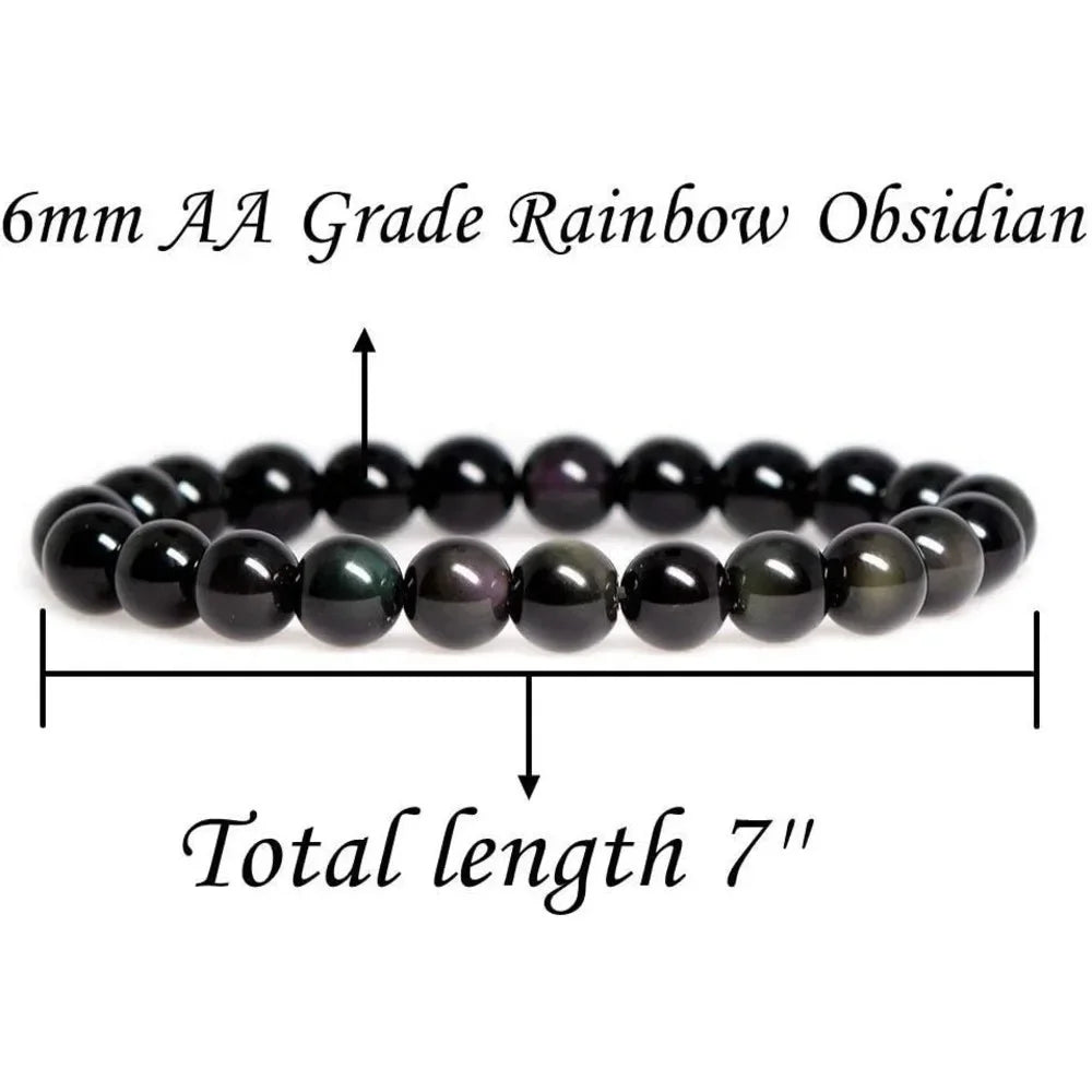 { Energy and Protect} Tourmaline Bracele Handmade Natural Gemstone Elastic Bracelet Crystal Stone Beads Jewelry Gifts for Women