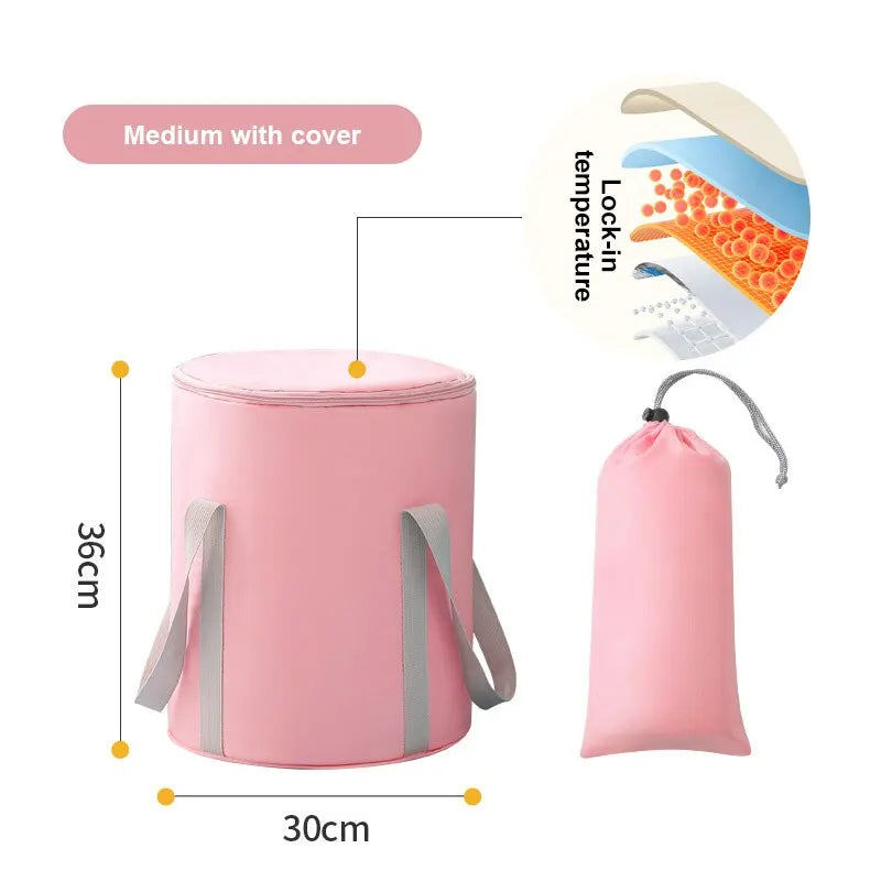 1pc Portable Collapsible Foot Bath Basin with Handles Perfect for Soaking Feet Traveling Camping and Outdoor Activities