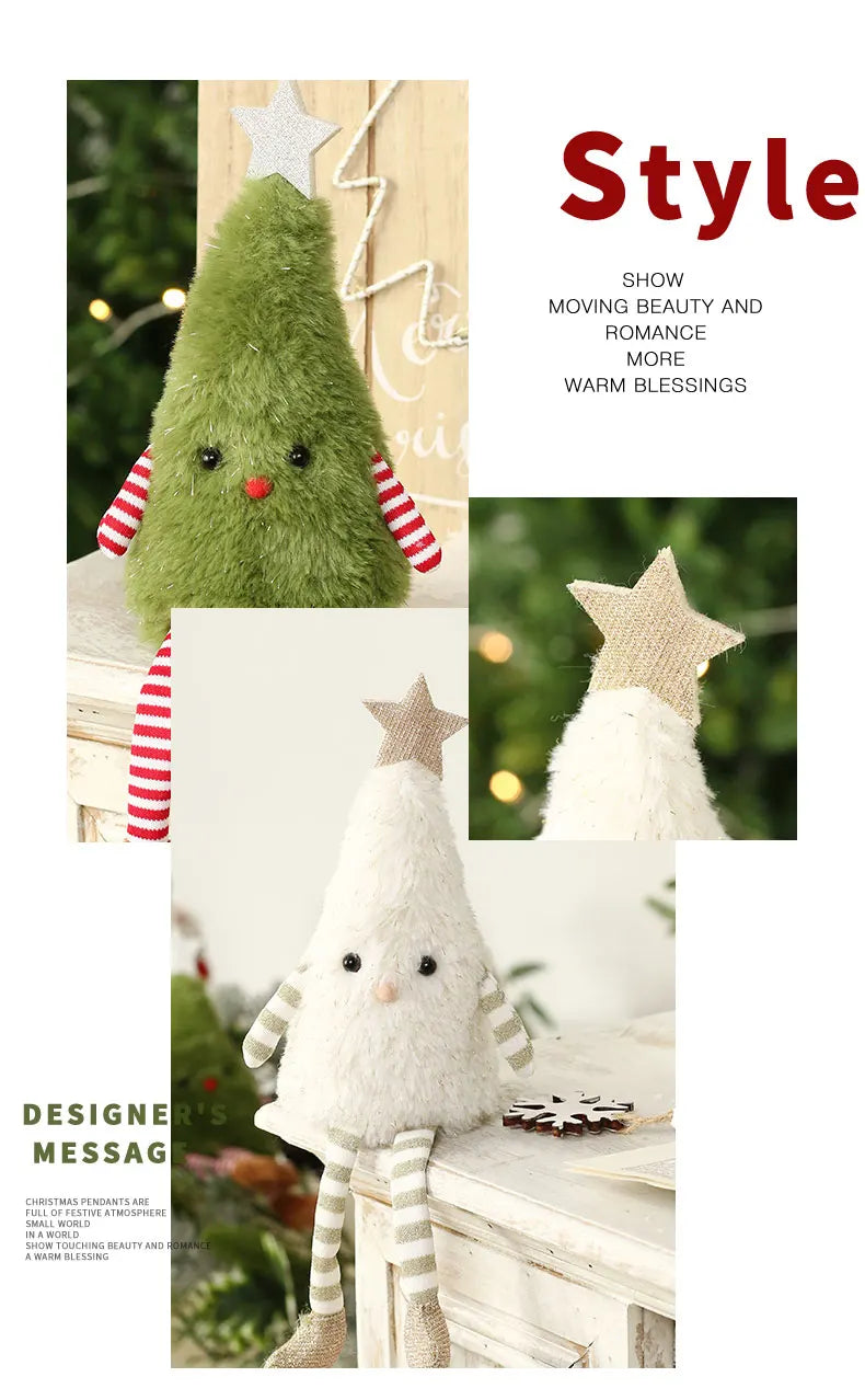 Christmas Decoration mini Christmas Tree Doll Christmas Gift Hotel Mall Window Decoration Christmas Plush Ornaments for XMAS