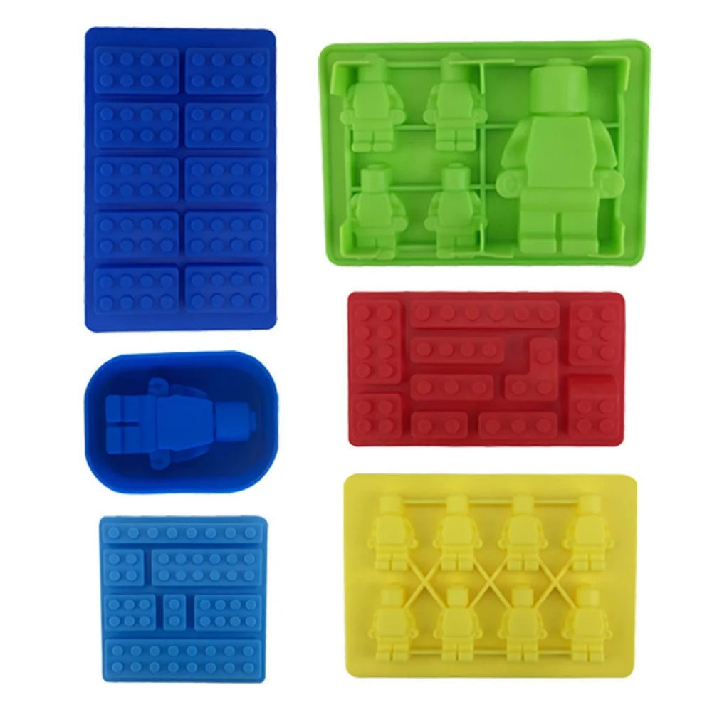 DIY Robot Silicone Candle Mold Creative Concrete Gypsum Chocolate Baking Mold Home Decoration Christmas Gift Craft Supplies