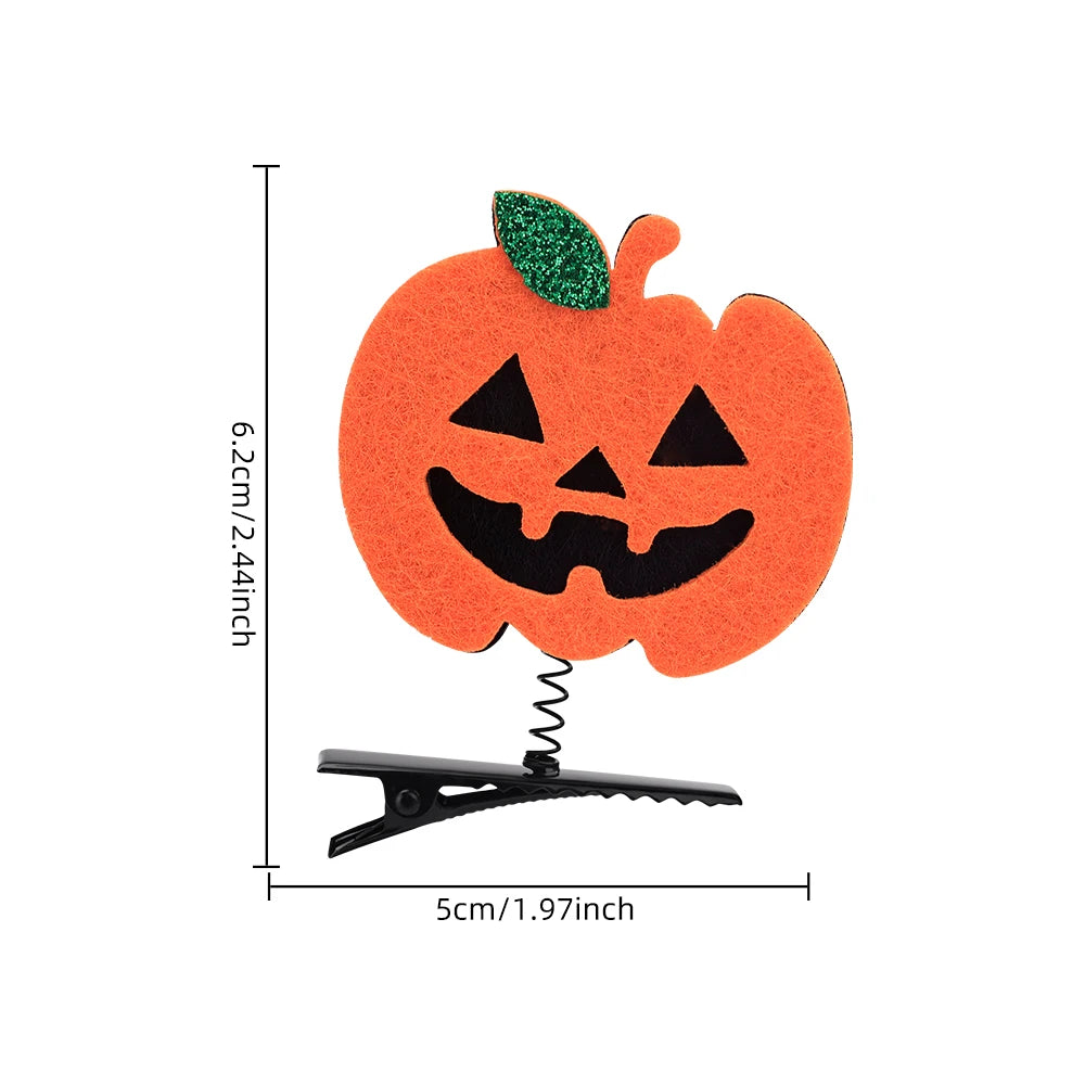 Halloween Girl Hair Clips Set  Ghost Witch Hat Pumpkin Barret  Accessories For Child Hairclip Cosplay Parties Hair Accessories