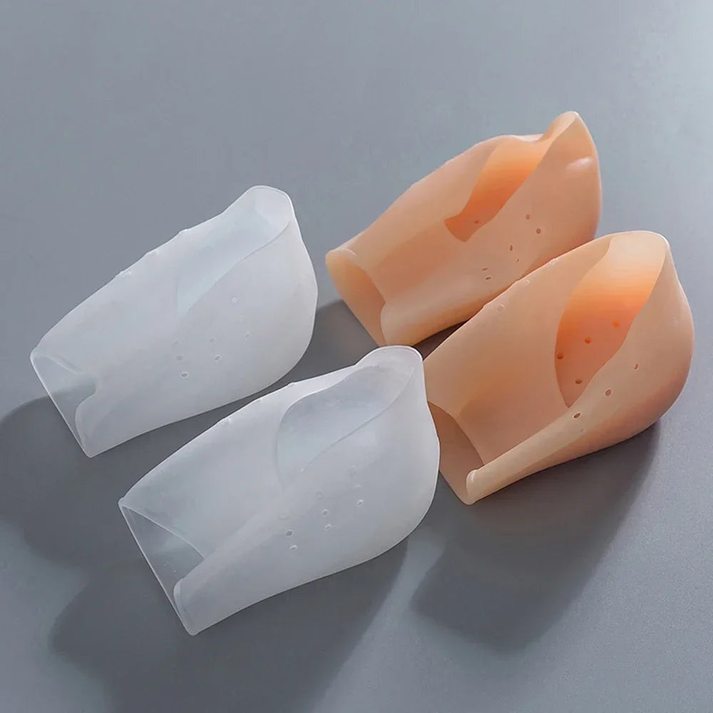 Unisex Invisible Height Increase 5CM Silicone Socks Gel Heel Pads Orthopedic Arch Support Heel Cushion Insoles Foot Massage Pad