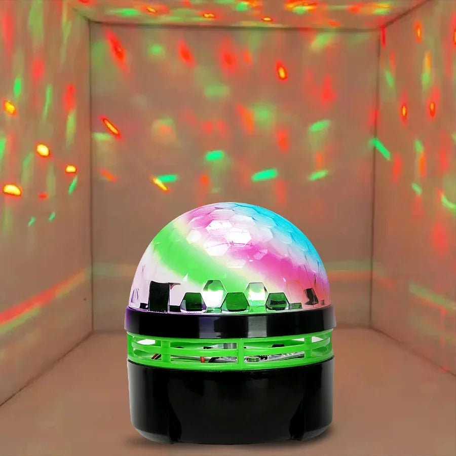 LED Stage Disco Light Rotating DJ Ball Strobe Remote Sound Control Magic Dance Car RGB Christmas Gift Party Club Laser Show Lamp