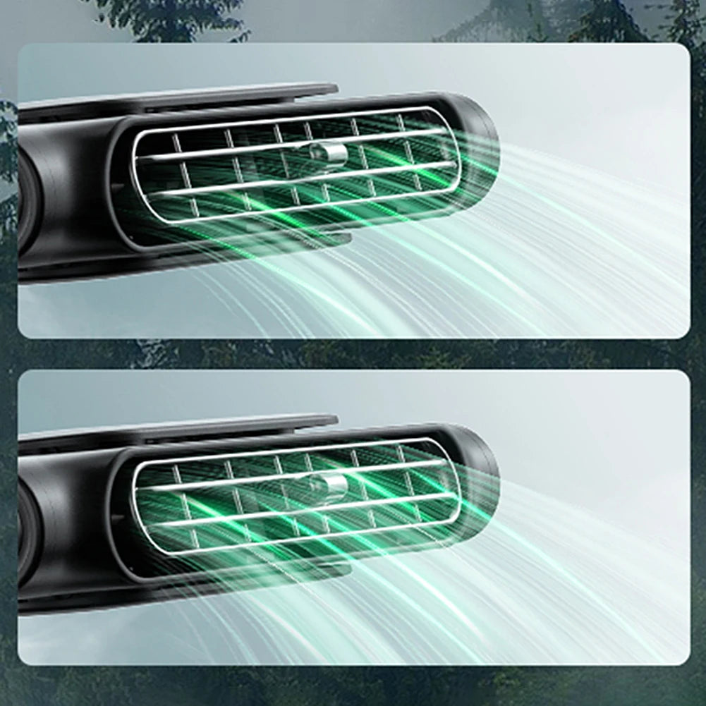 Car Backseat Cooling Fan Electric Auto Backseat Car Fan 3 Speeds Adjustable Wind Speeds Cooling Tool for Mini Cars RVs Sedans