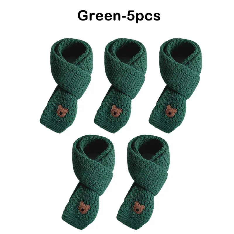 Kids Windproof Scarf Fleece Lined Warm Neck Cover Toddler Winter Scarf Christmas Gift Unisex Baby Outdoor Scarf Korean Cute