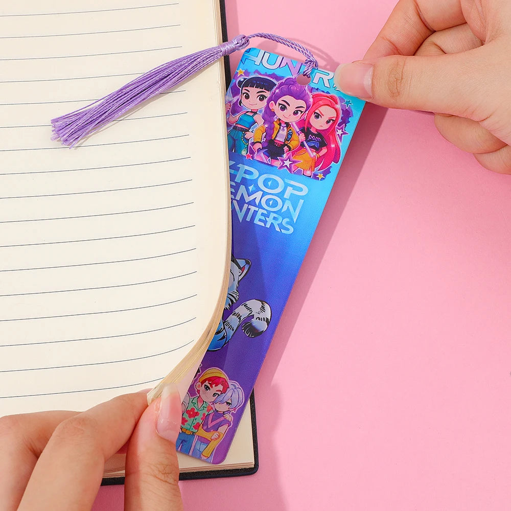 Kpop Demon Hunter Saja Boys Acrylic Bookmark Anime Merch Student Study Stationery Christmas Gift for Friends