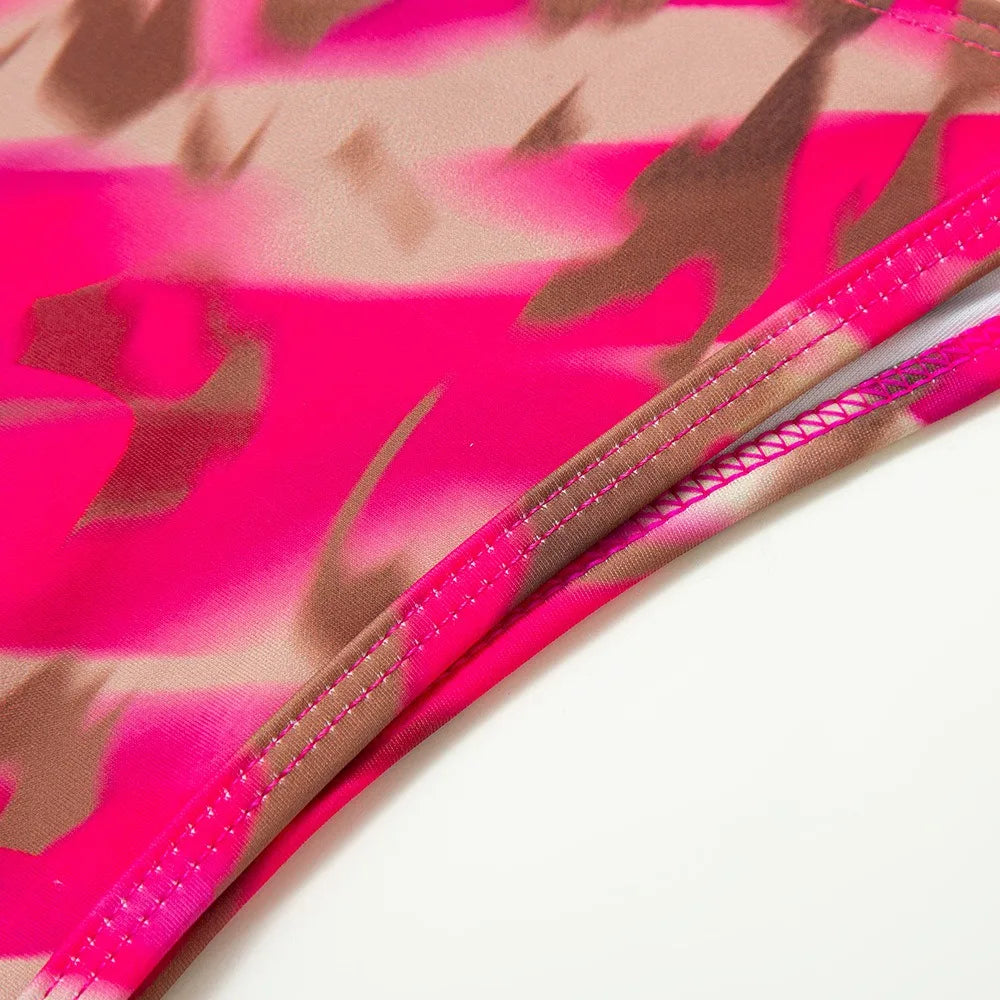 Sexy Women's Bikini Fashion Swimsuits Casual Beachwear Low Waist Thong Two Pieces Women Bikinis Set Beach Bathing Suit Swimwear