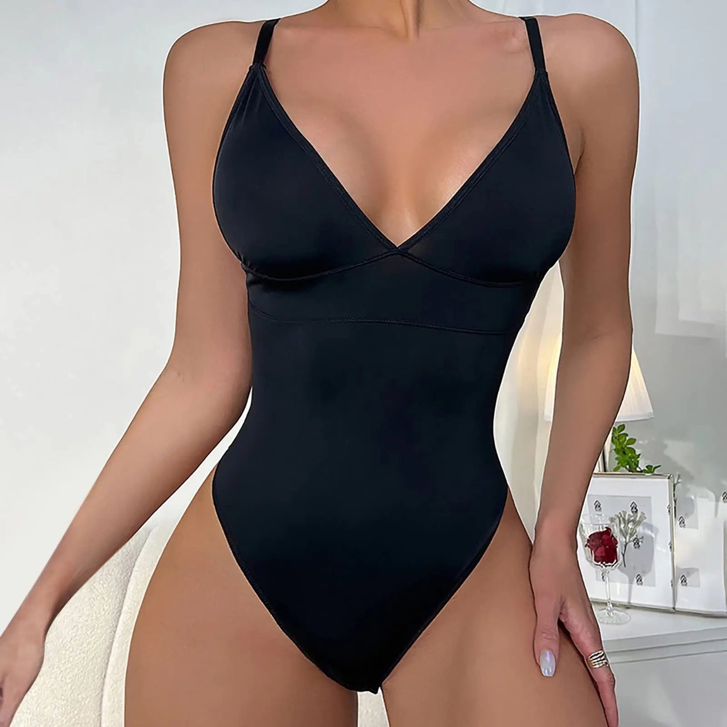 Shapewear for Women Tummy Control Bodysuit Thong Seamless Underwear Sculpting Body Shaper Backless Tank Top for Dress One piece
