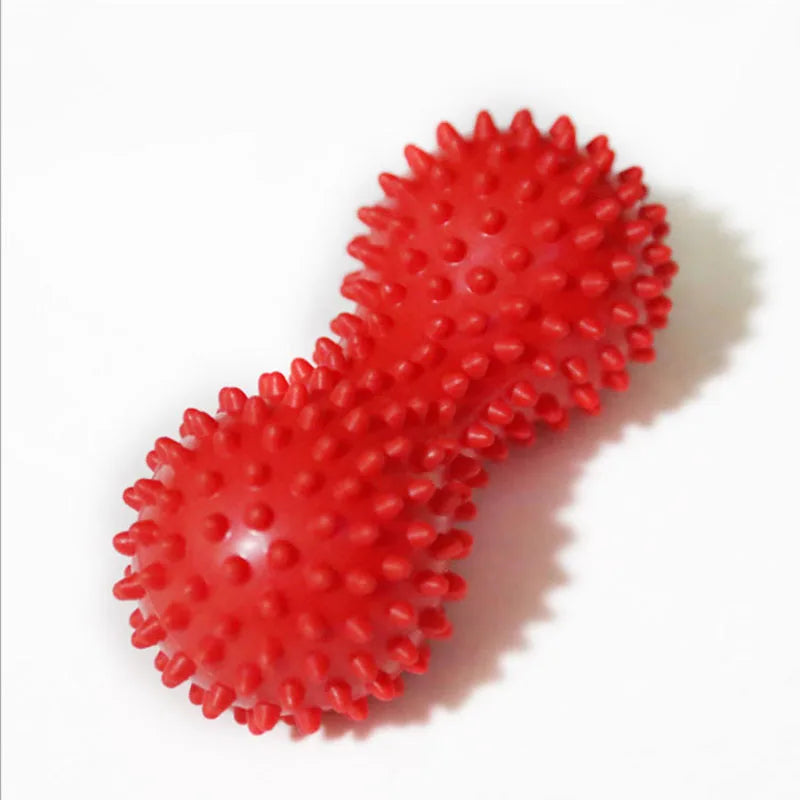 Foot Massage Roller Peanut Double Lacrosse Spiky Ball Myofascial Balls for Plantar Fasciitis Mobility Back Foot Arch Pain Relief