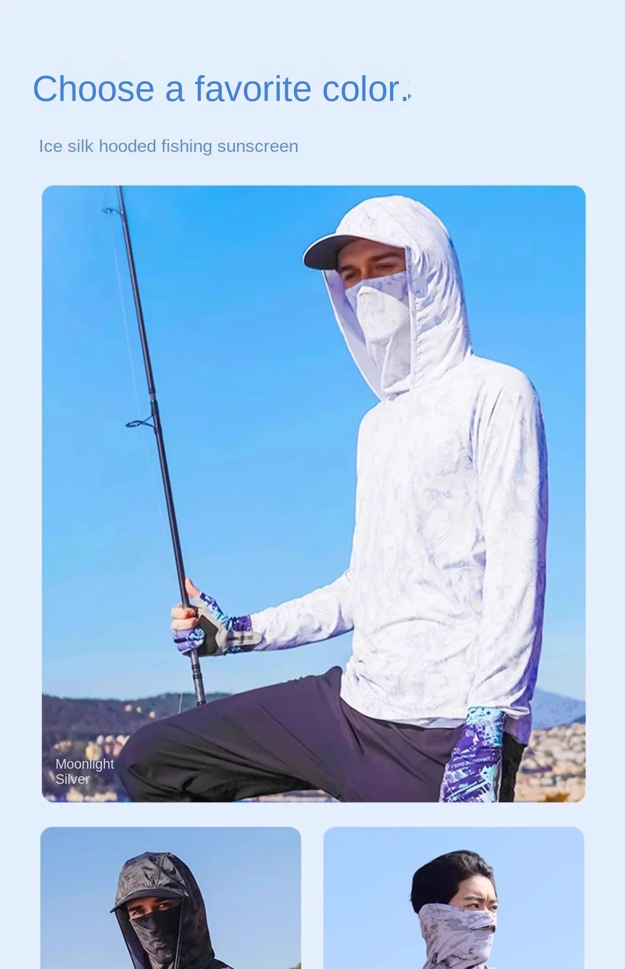 Camouflage Fishing Shirts Sun Protection Clothing Ultra-thin Ice Silk Summer Outdoor Lure UV Protection Breathable Men Shirt