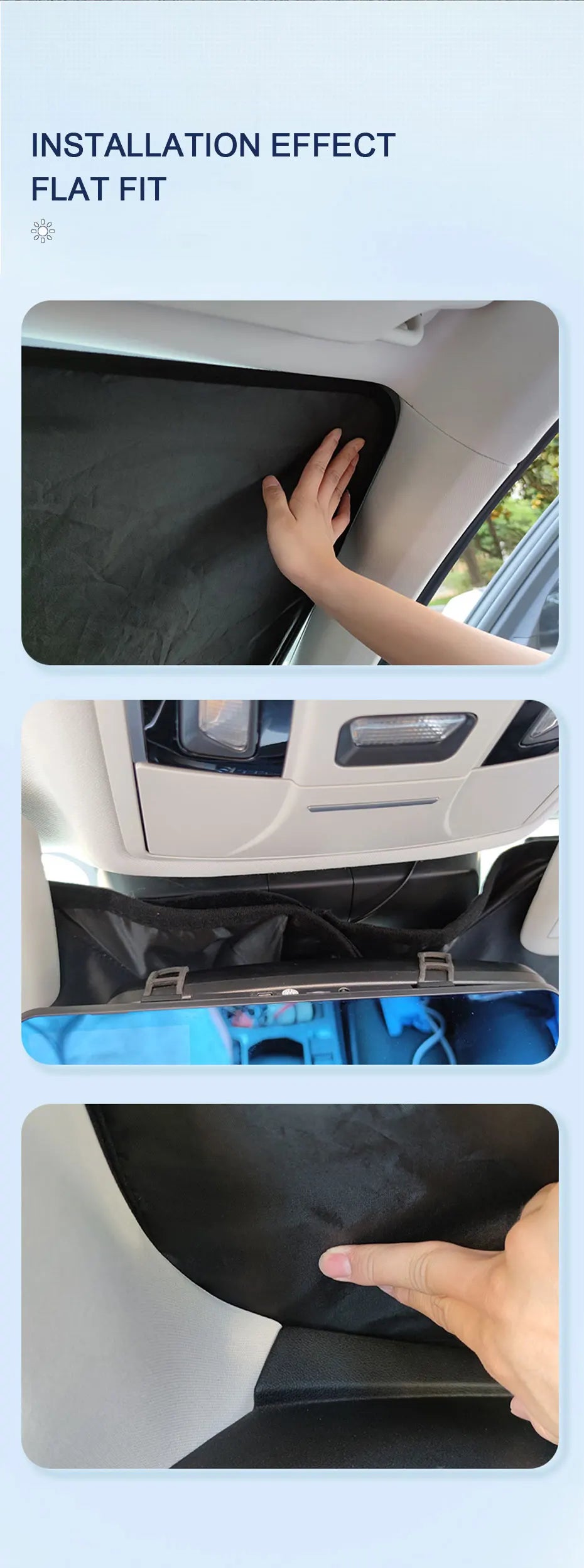 SEAMETAL Foldable Car Windshield Sun Shade Front Window Curtain Summer UV Refletive Sun Protection Cover Car Windscreen Sunshade