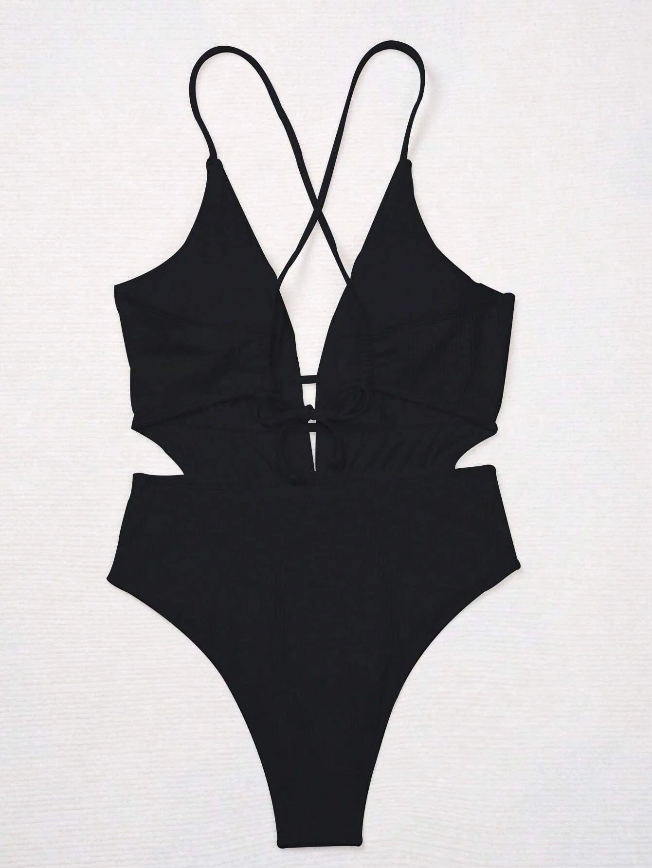 2024 Women Deep V-neck Piece Swimsuit Summer Push Up Swimwear Female Beachwear Bathing Suits Micro Korean Monokini