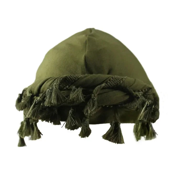 Men Hat Punk Burr Trim Twisted Tail Fringe Cotton Bandana Hat Hop Turban Hats Head Wrap Beanie Cap Solid Color Docker Hat 2024