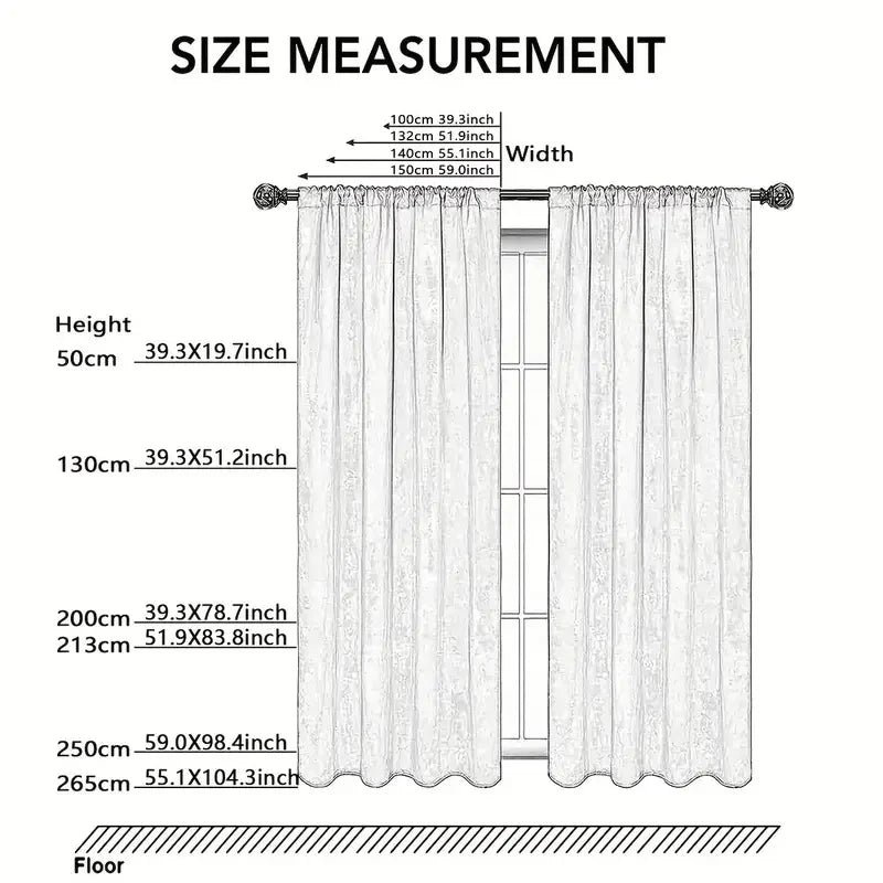 Simple and Casual Style Leaf Cutting Flower Gauze Curtain Suitable for Bedroom Living Room Home Decoration 1PC