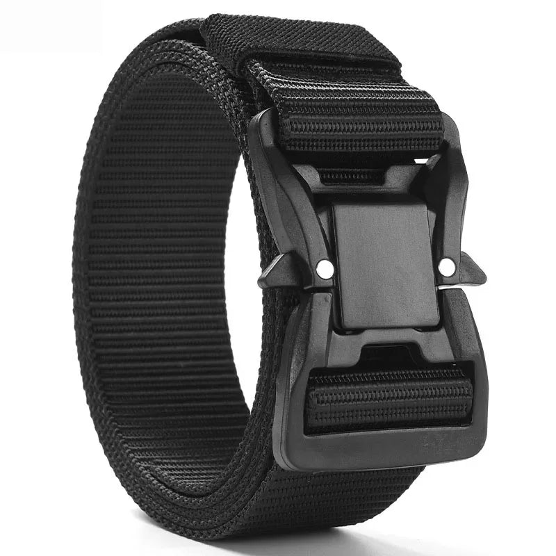 Big Plus Large LONG Size 125 140 160 180cm Men's Belt Canvas Multi-functional Tactical Quick Release Magnetic Alloy Buckle Belts