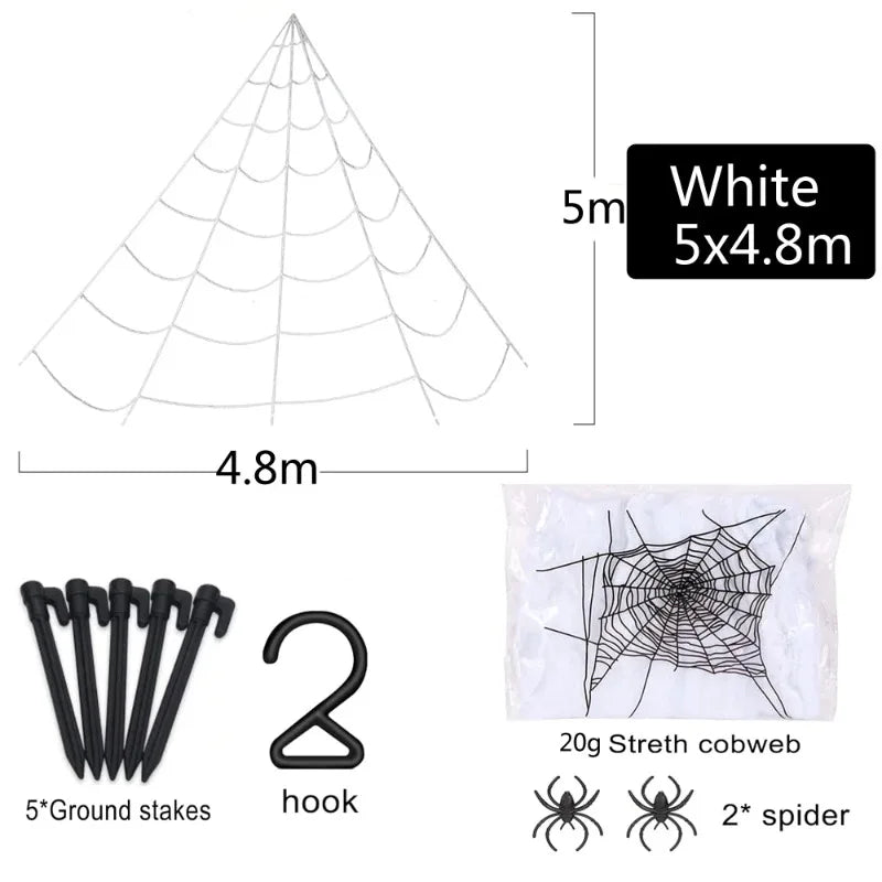 Super Giant Stretchy Cobweb Spider Web Decor Ideal for Halloween Party Haunted House Scary Props Horror Yard Outdoor Decoration