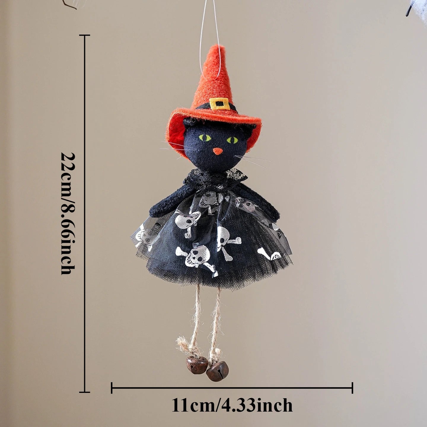 Cute Halloween Witch Pendant Halloween Decoration Home Decor Pumpkin Ghost Witch Hanging Pendant Halloween Creative Gift