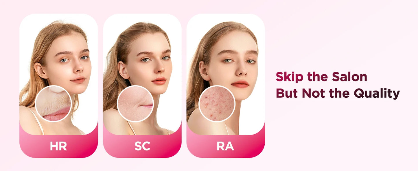 Upgrade Laser Hair Removal 999900+ Flashes IPL Permanent Epilator Hair Remover (RA & SC & HR) 3 in 1 Women Face Bikinis Trimmer
