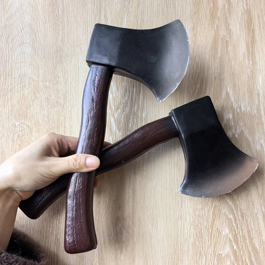1:1 Cosplay toy Axe Stage Prop Weapon Role Playing Cos Axe PU Weapon Model Kids Toy Halloween party 30cm
